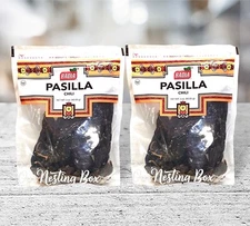 2 Badia Pasilla (Negro Largo) Dehydrated Whole Peppers 3.oz Each