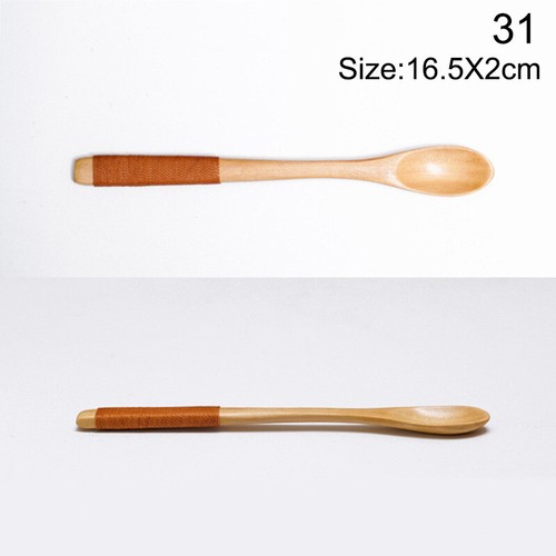 Wooden Spoon Cooking Large Wood Soup Spoons Dinner Tablespoon Tableware-2PCS - Imagen 40 de 41