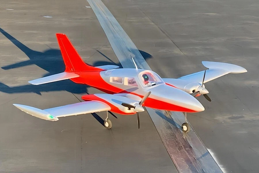 Dynam Cessna 310 Grand Cruiser V2 Red Twin Motor RC Scale Plane 1300mm 51" Wings - Image 4 of 4