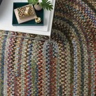 Capel Rugs Habitat Soft Chenille Polyester Braided Oval Rug Multi Colored 930