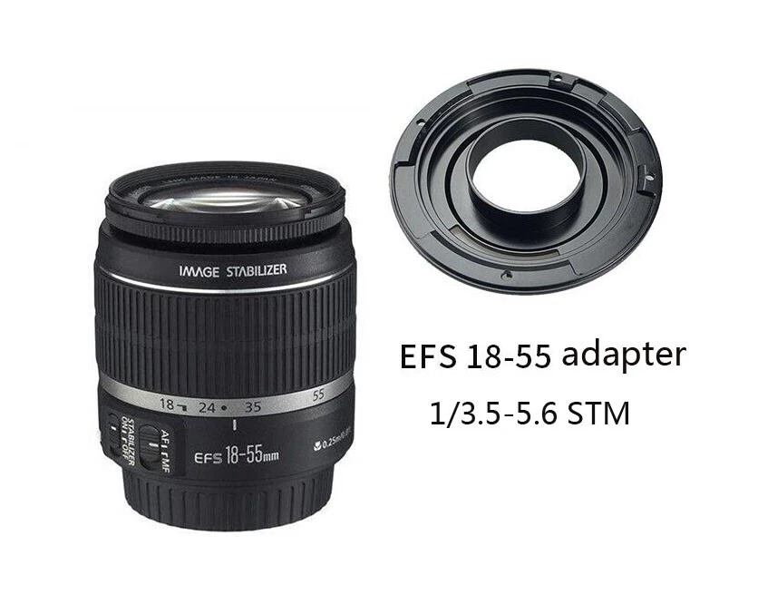 Metal Adapter EF-S EFS To EF EOS Mount for Canon 18-55mm f/3.5-5.6 IS STM Lens - Image 4 of 4