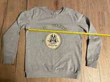 Image of HARRY POTTER HOGWARTS Grey Sweatshirt Top Size S BMWT