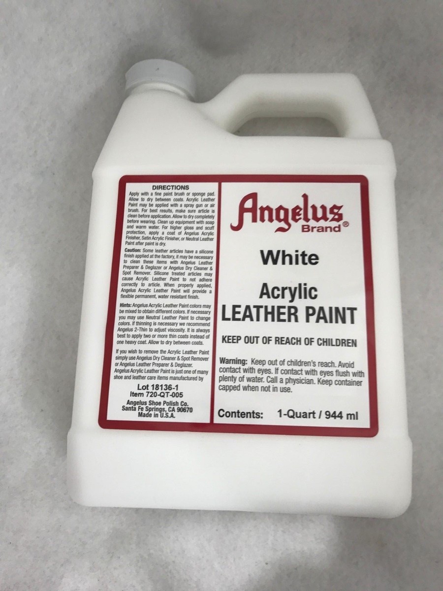 Acrylic Paints Flat White Leather Paint Angelus Acrylic Paints