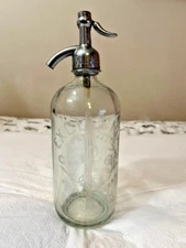 Vintage Excelsior Bottling Works. Newark NJ Clear Seltzer Bottle