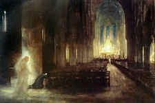 The Presence, Capt. A. E. Borthwick, religious art, Jesus, 16"x24" Giclee print