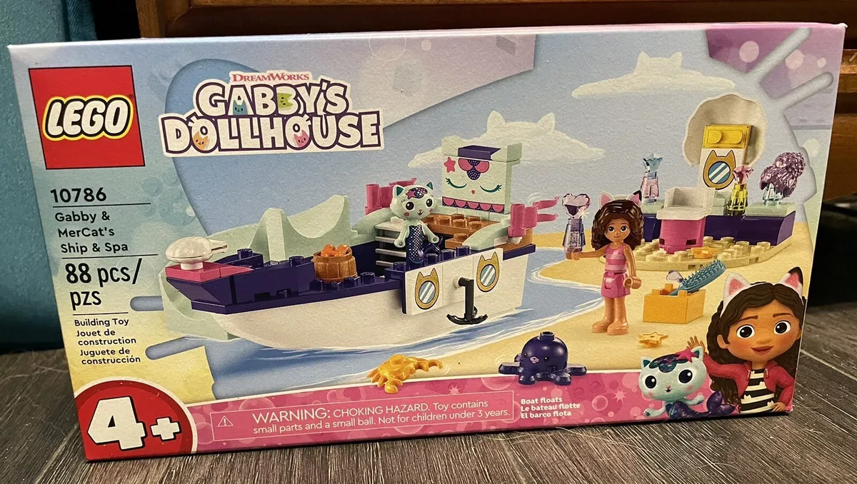 Gabby & MerCat's Ship & Spa 10786, LEGO® Gabby's Dollhouse