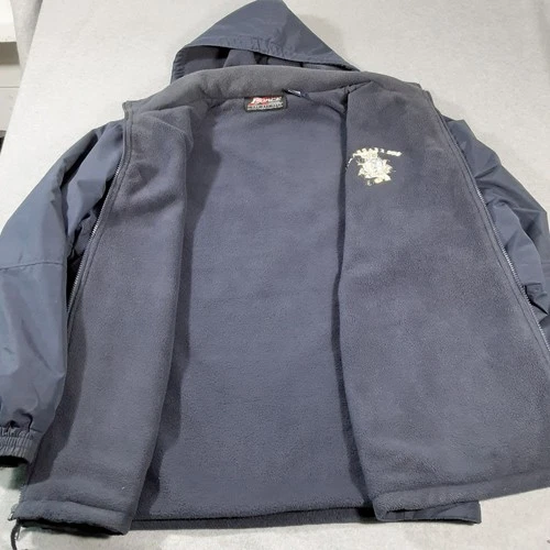 Xtreme Force Apparel Mens L USS Kearsarge LHD 3 Navy Fleece Lined Hooded Jacket - product listing photo