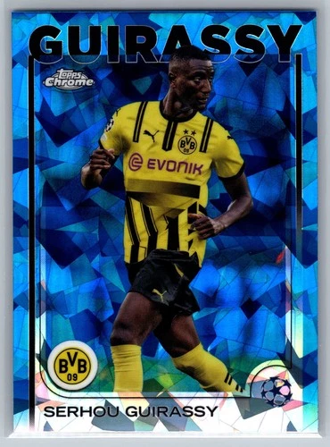 2024 Topps Chrome Sapphire UEFA Serhou Guirassy #51 Borussia Dortmund
