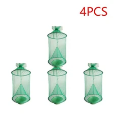 4 Pack Ranch Fly Traps Outdoor Hanging Fly Trap Reusable Stable Fly Catcher Bag