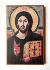 Christian Icon of Christ Pantocrator (Sinai), Jesus, Handmade, Board, 24x15cm
