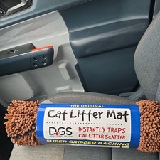 DGS The Original Cat Litter Mat, Super Gripper Backing, Traps Litter Scatter