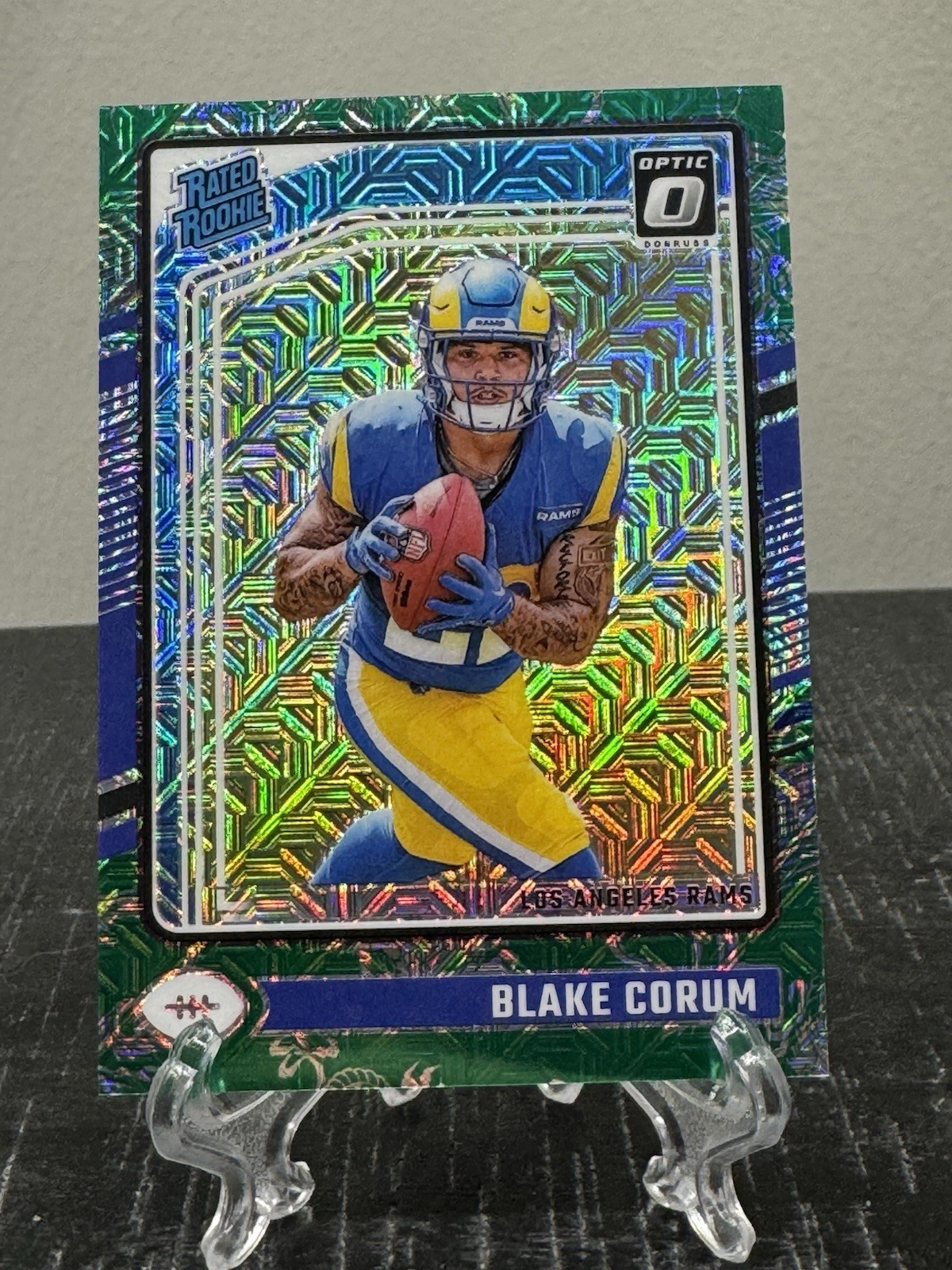 2024 Panini Donruss Optic Blake Corum Green Dragon /24 #208