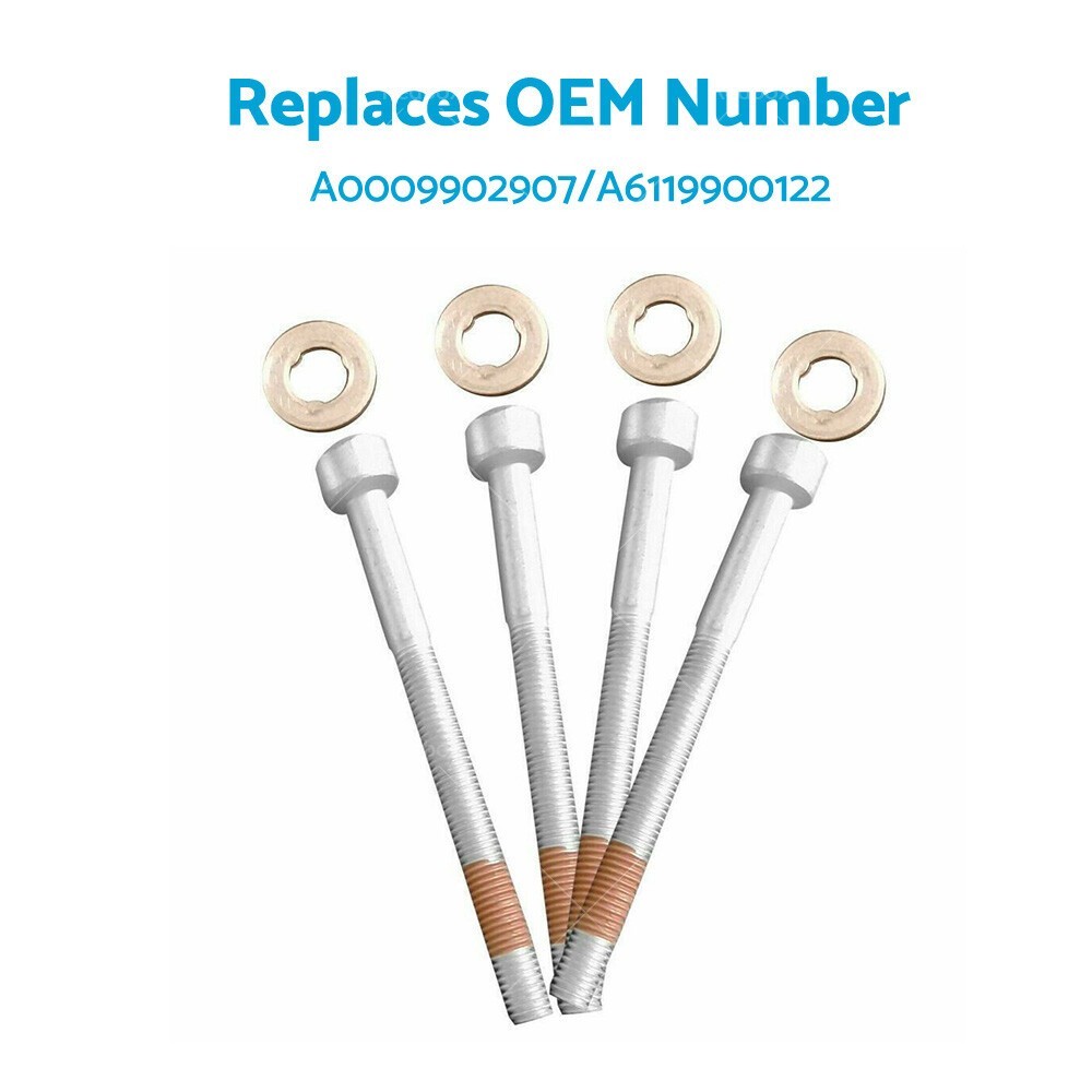 Fit For Mercedes Injector Bolts & Seals Kit Set of 4 Sprinter Vito M-Class thumbnail 4