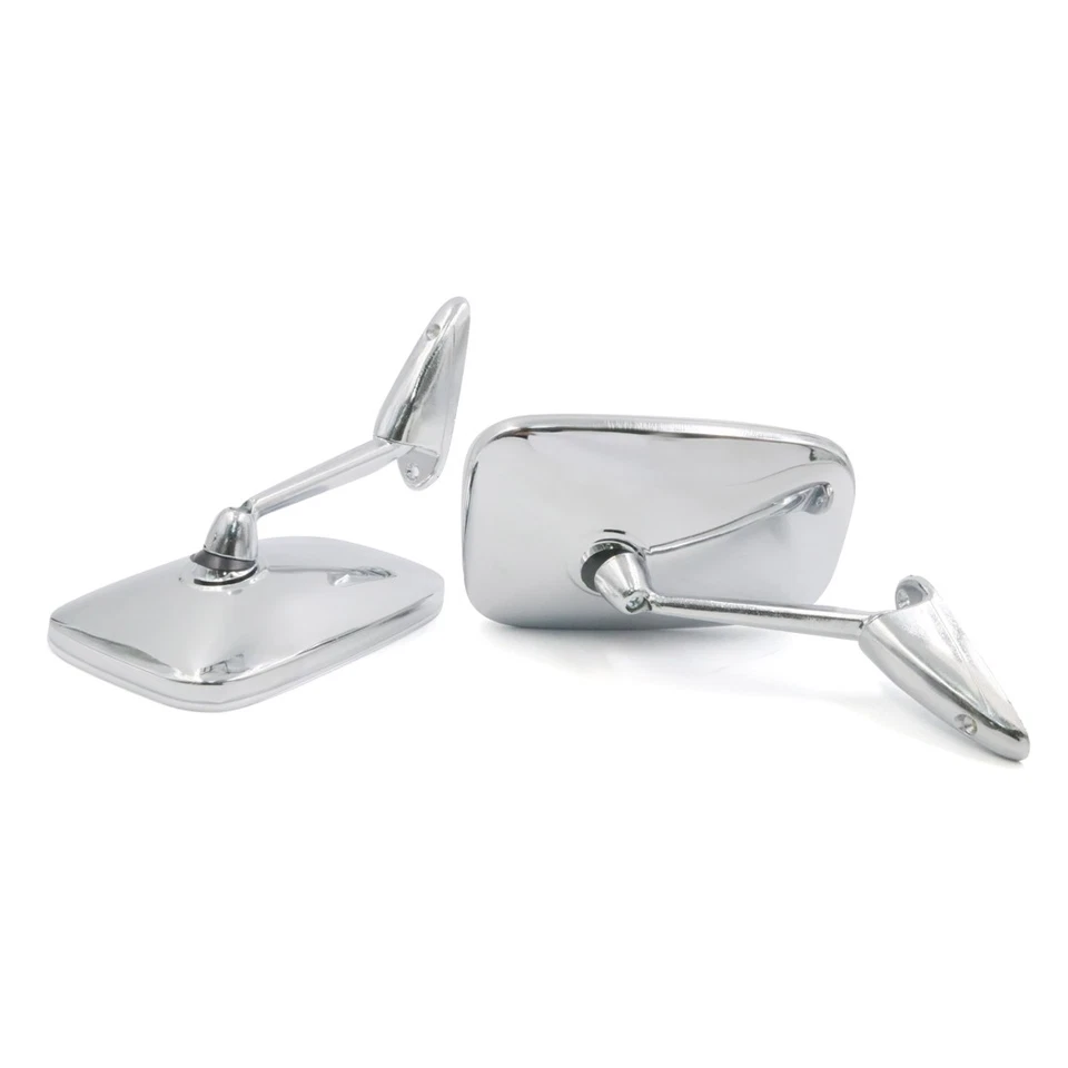 Peugeot Sedan 104 202 203 204 304 402 403 404 504 Chrome Fender Door Mirror Pair - Image 3 of 4