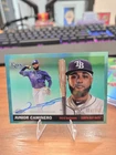 2025 Topps Chrome Platinum Anniversary - Junior Caminero Aqua /150 Auto #CPA-JCM