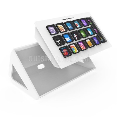 MiraBox MBOX 293S Stream Deck Visual Keyboard with 15 LCD Keys & LCD Window ot25
