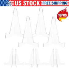 ​Transparent Triangle Display Stand for Trading Cards Coin Collection 10-Pack​