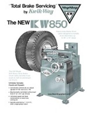 Kwik Way Model 850 Brake Drum Lathe Flier Kwik Way Model 850 Brake Drum Lathe Flier