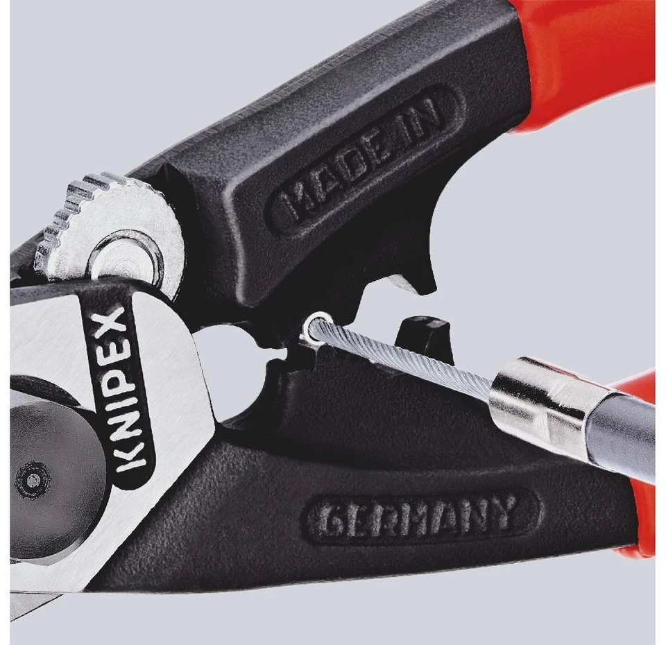 KNIPEX 95 62 190 Drahtseilschere geschmiedet mit Mehrkomponenten-Hüllen 190 mm - Bild 3 von 4