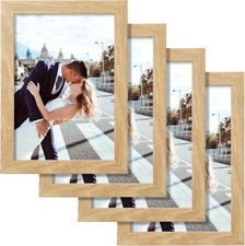 5x7 Picture Frame Set of 4, Photo Frame with High Definition Glass for Wall and