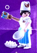 Playmobil,PASTRY CHEF,BAKER,SERIES #17,DISCONTINUED FIGURE