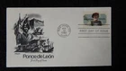 USA 1982 FDC spanish explorer ponce de leon maps flags ships galleons