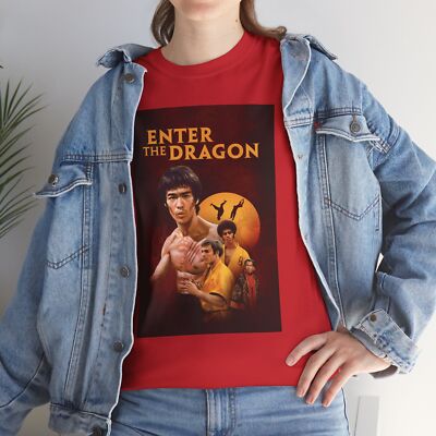 Enter the Dragon (1973) T-Shirt V1 Bruce Lee John Saxon Martial Arts Kung Fu