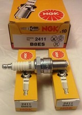 NGK B8ES Spark Plug x 2, fits Lambretta Li SX TV DL GP125 - 200 TS1 Mugello RB