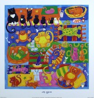 Jo Brown Cats Pyjamas Nursery Dog Art Print Savings Size:28cm X 28cm Rare Jo Brown Cats Pyjamas Nursery Dog Art Print Savings Size:28cm X 28cm Rare