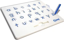Lower Case Magnetic Letter Board - ABC Free Play Doodle Board Magnetic Letters