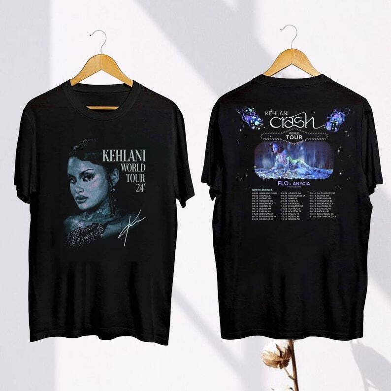 Kehlani WORLD TOUR Crash 2025 Tシャツ M Kehlani I Crash World Tour 2025 3D T-Shirt, Kehlani I Crash