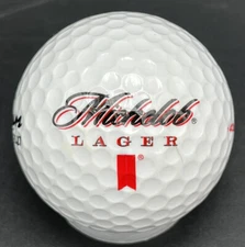 Michelob Lager Logo Golf Ball (1) Platinum Tour Pre-Owned