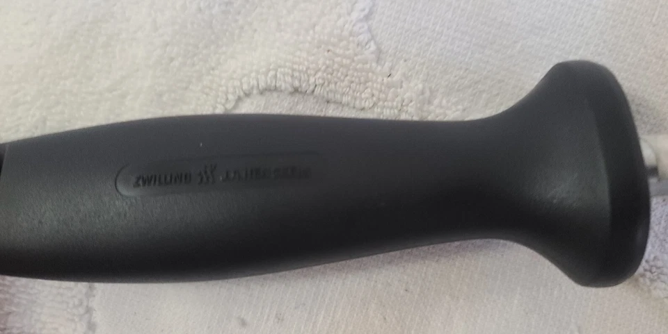 ZWILLING J.A. Afilador de cuchillos Henckels afilador acero 10" varilla Solingen Alemania Foto 2 de 4