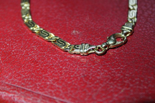 echt gold schmuck armband 585 15,5 gramm 21 cm 1990er jahre kette schwer massiv - Bild 3 von 6