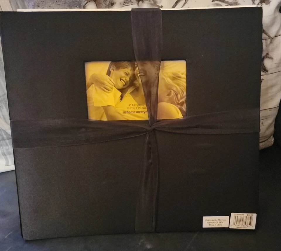 2 álbumes de fotos NUEVOS 4x6FOTO BLANCO Y NEGRO tela satinada  Foto 4 de 4