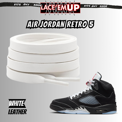METALLICS 5'S Shoe Laces Cement replacement for jordan 5 reimagined metallic | eBay
