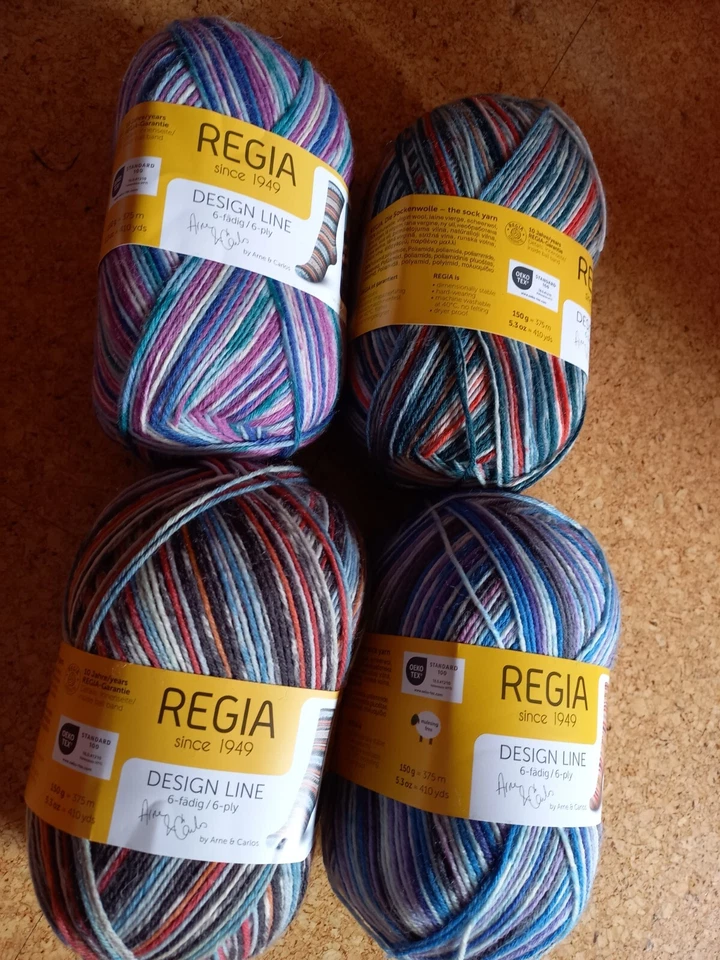 79,67 €/1 kg Regia 6-fach Lofoten color Sockenwolle 150 g  Arne und Carlos - Bild 3 von 3