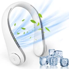 Bladeless Neck Fan - 3-Speed Portable Hanging Design | Super Strong & Silent USA