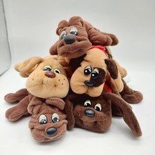 Pound Puppies Tonka Plush Stuffed Animals Dogs Lot Of 5 Tan Brown