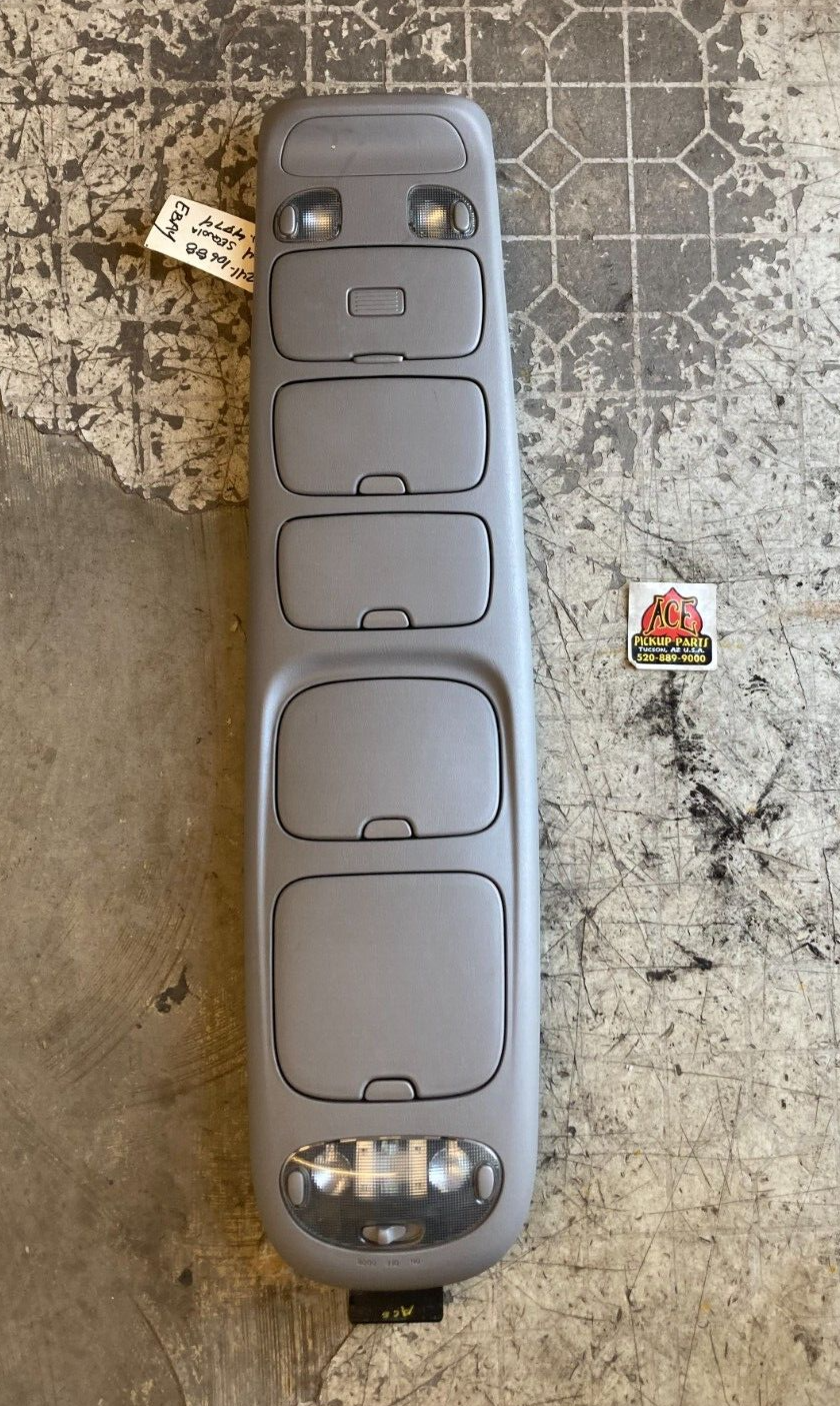 01-04 Toyota Sequoia OEM Overhead Console Dome Map Light Storage W/O Sunroof