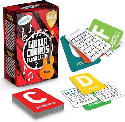 #ad #ad Guitar Chords Flash Cards 144 Deck for Guitar Practice amp; Fretboard Training $21.42