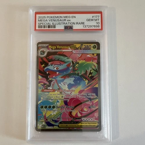Pokémon TCG Mega Venusaur ex Special Illustration Rare 177/132 PSA 10
