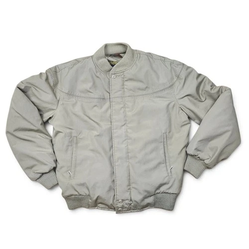 DERBY OF SAN FRANCISCO Bomber Jacket Mens 40R VTG 80s Retro Paisley Lined Casual - product listing photo