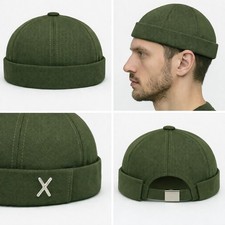 DockerCap Kahki– Seemannsmütze Unisex für Damen & Herren –Retro Streetwear Style