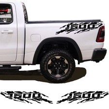 2pcs Pickup Bed Side Speckled Ink Decals Waterproof Graphics Vinyl Car Sticke...