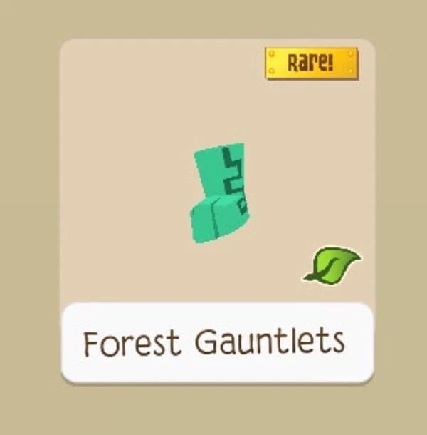 Animal Jam Play Wild AJPW Teal Forest Gauntlets (READ DESCRIPTION)