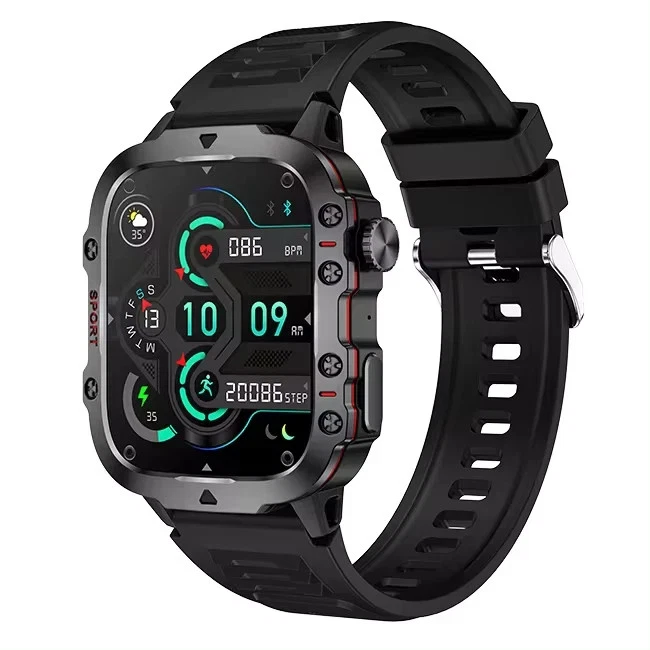 Smart Watch QX11 Bluetooth Military Tactical Rugged Sport Fitness Wristwatch Men - Image 2 of 4