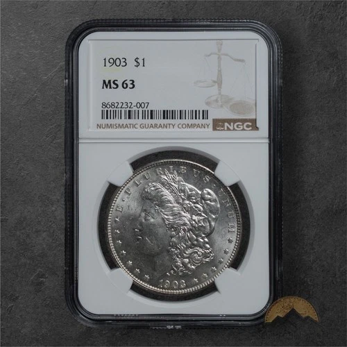 1903 Silver Morgan Dollar $1 - NGC MS63 - Philadelphia