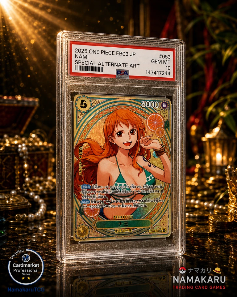 Carte PSA 10 Nami EB03-053 SP SR parallèle ONE PIECE édition Héroines 2025 - Photo 1/1