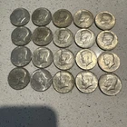 20 Coin US Kennedy Half Dollar Lot 40% SILVER 1967-1969